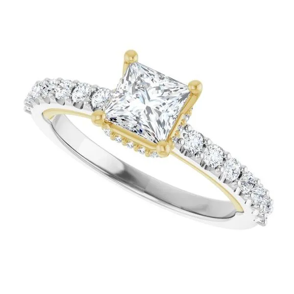 Hidden Halo-Style Engagement Ring Image 5 Golden Sails Jewelers, Inc. Saint Petersburg, FL