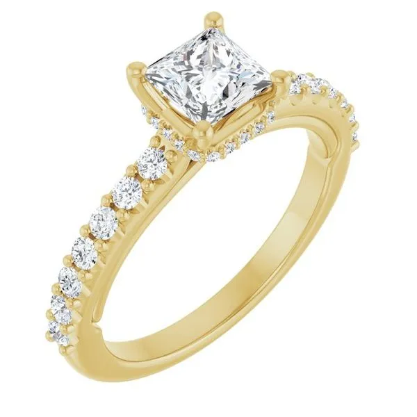 Hidden Halo-Style Engagement Ring Paul James Jewelers Angels Camp, CA
