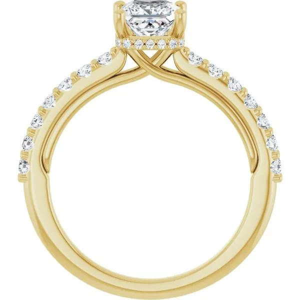 Hidden Halo-Style Engagement Ring Image 2 Golden Sails Jewelers, Inc. Saint Petersburg, FL