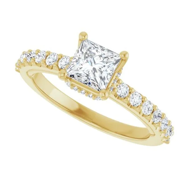 Hidden Halo-Style Engagement Ring Image 5 Golden Sails Jewelers, Inc. Saint Petersburg, FL