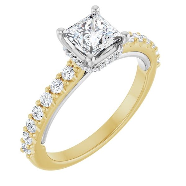 Hidden Halo-Style Engagement Ring