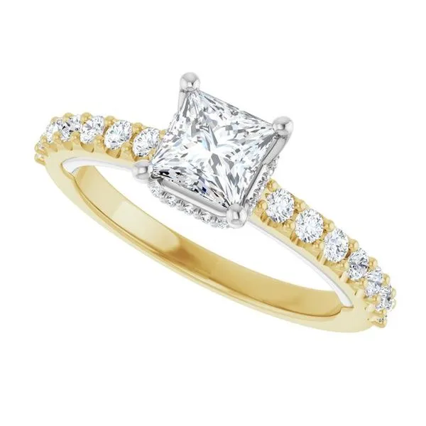 Hidden Halo-Style Engagement Ring Image 5 Clater Jewelers Louisville, KY