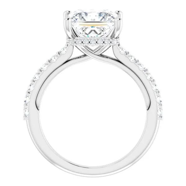 Hidden Halo-Style Engagement Ring Image 2 House of Silva Wooster, OH