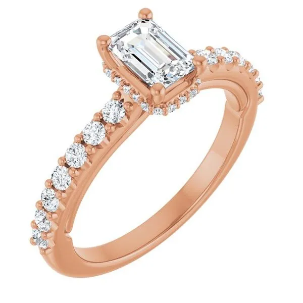 Hidden Halo-Style Engagement Ring Arezzo Jewelers Elmwood Park, IL