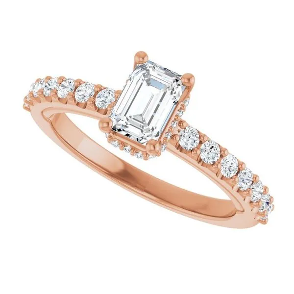 Hidden Halo-Style Engagement Ring Image 5 Golden Sails Jewelers, Inc. Saint Petersburg, FL