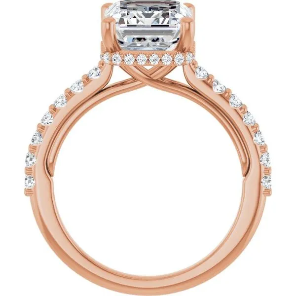 Hidden Halo-Style Engagement Ring Image 2 Clater Jewelers Louisville, KY