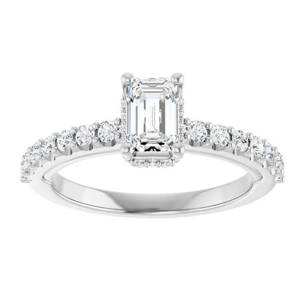 Hidden Halo-Style Engagement Ring Image 3 Clater Jewelers Louisville, KY