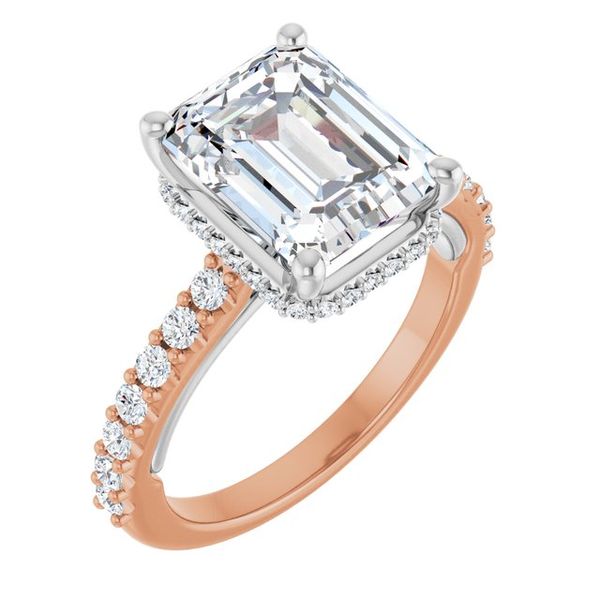 Hidden Halo-Style Engagement Ring