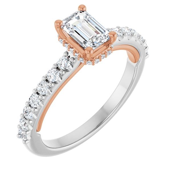Hidden Halo-Style Engagement Ring