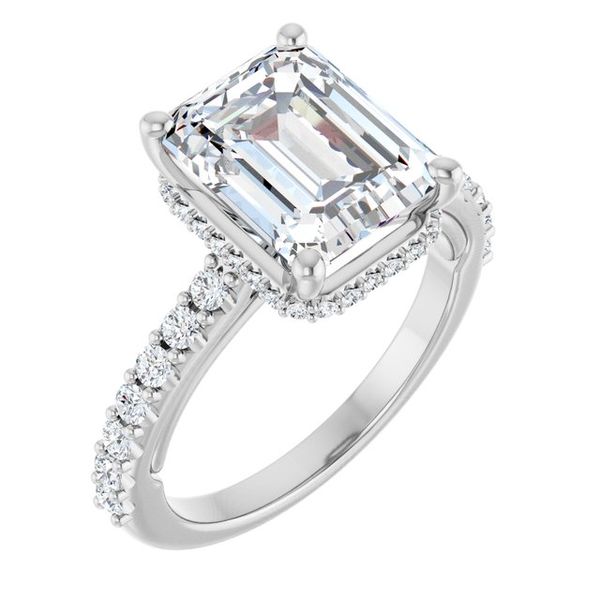 Hidden Halo-Style Engagement Ring