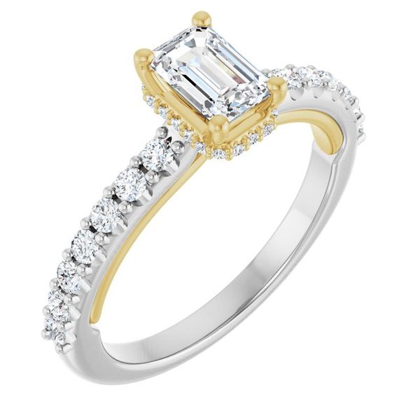 Hidden Halo-Style Engagement Ring