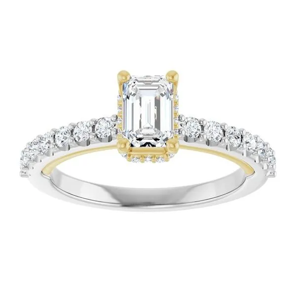 Hidden Halo-Style Engagement Ring Image 3 Austin's Fine Diamonds & Jewelry Lyndhurst, NJ