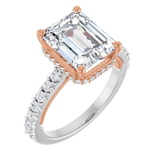 Hidden Halo-Style Engagement Ring