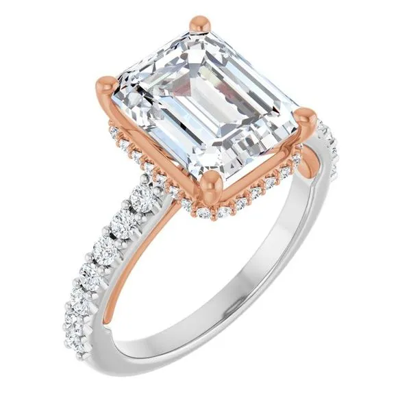 Hidden Halo-Style Engagement Ring