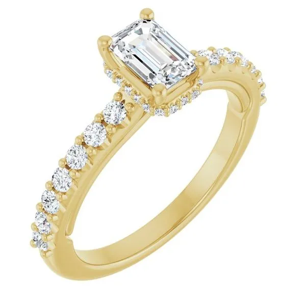 Hidden Halo-Style Engagement Ring Golden Sails Jewelers, Inc. Saint Petersburg, FL