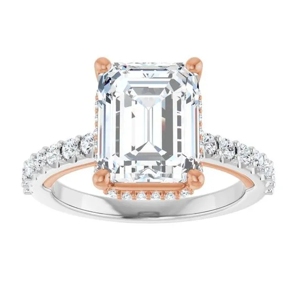 Hidden Halo-Style Engagement Ring Image 3 Austin's Fine Diamonds & Jewelry Lyndhurst, NJ