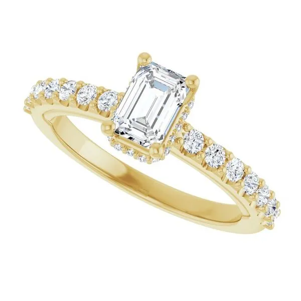 Hidden Halo-Style Engagement Ring Image 5 Clater Jewelers Louisville, KY