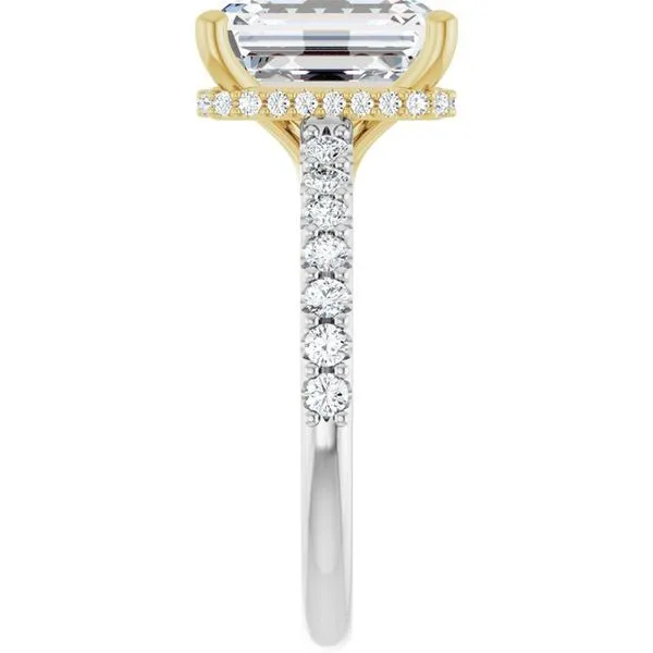 Hidden Halo-Style Engagement Ring Image 4 Vulcan's Forge LLC KANSAS CITY, MO