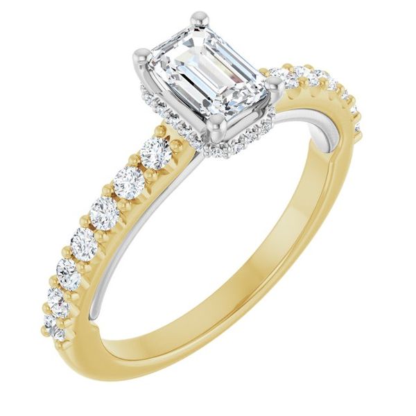 Hidden Halo-Style Engagement Ring