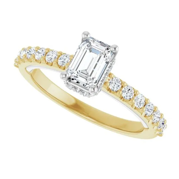 Hidden Halo-Style Engagement Ring Image 5 Berilian Jewelers Folsom, CA