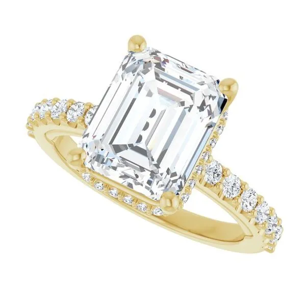 Hidden Halo-Style Engagement Ring Image 5 Clater Jewelers Louisville, KY