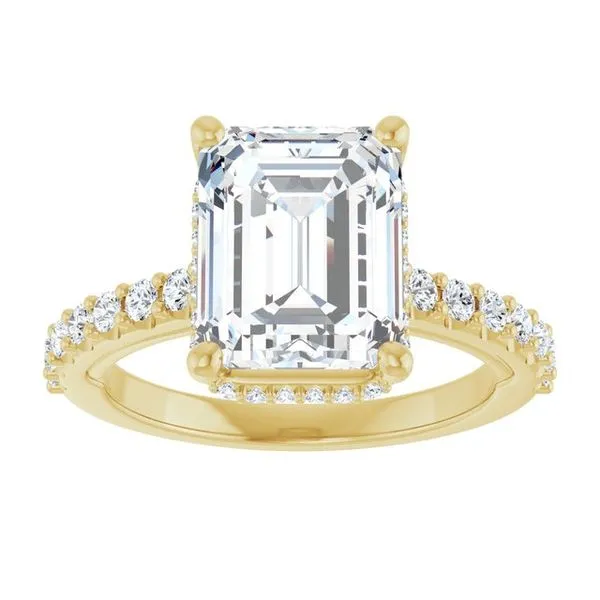 Hidden Halo-Style Engagement Ring Image 3 Clater Jewelers Louisville, KY