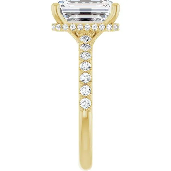 Hidden Halo-Style Engagement Ring Image 4 Clater Jewelers Louisville, KY