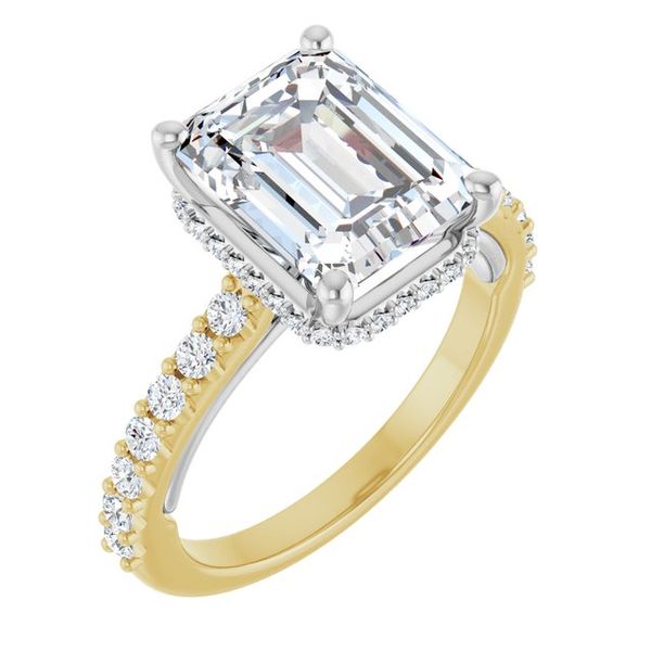 Hidden Halo-Style Engagement Ring