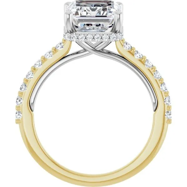 Hidden Halo-Style Engagement Ring Image 2 Vulcan's Forge LLC KANSAS CITY, MO