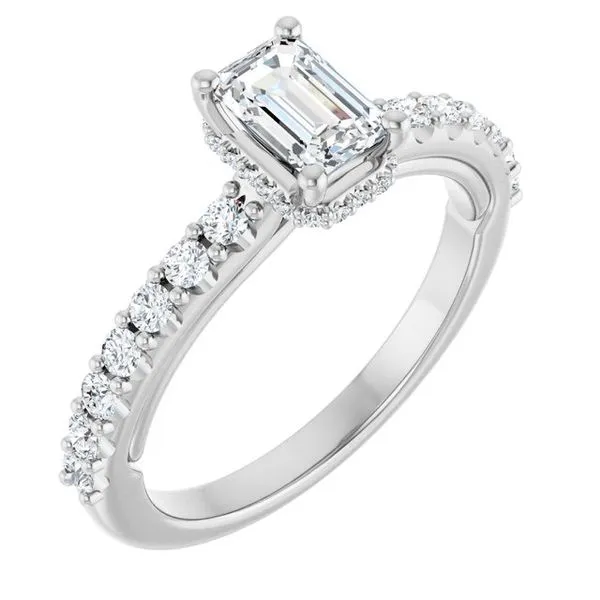 Hidden Halo-Style Engagement Ring Paul James Jewelers Angels Camp, CA