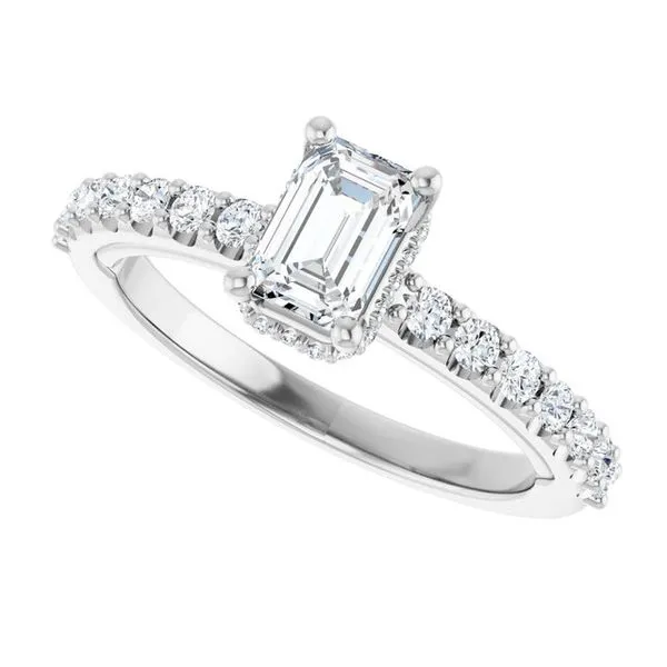 Hidden Halo-Style Engagement Ring Image 5 Golden Sails Jewelers, Inc. Saint Petersburg, FL
