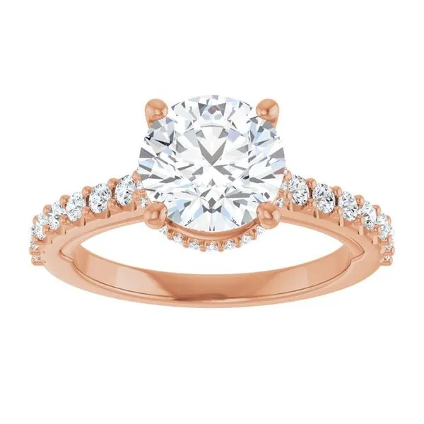 Hidden Halo-Style Engagement Ring Image 3 Clater Jewelers Louisville, KY