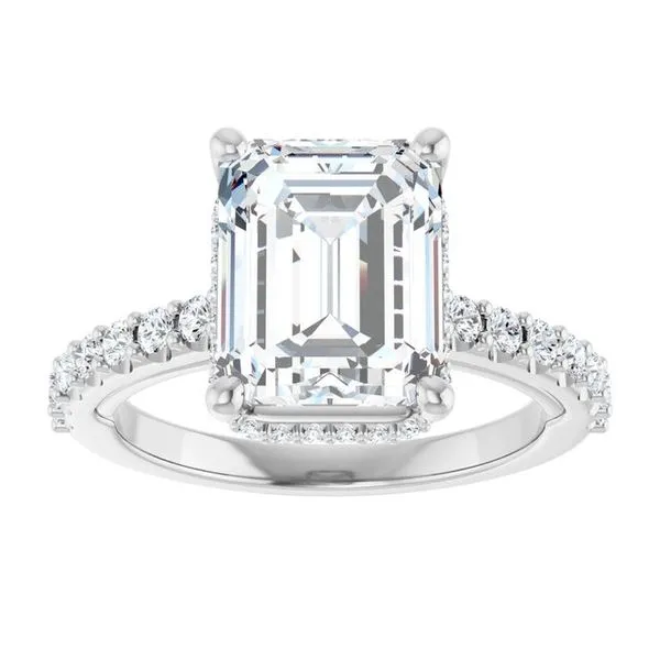 Hidden Halo-Style Engagement Ring Image 3 Clater Jewelers Louisville, KY