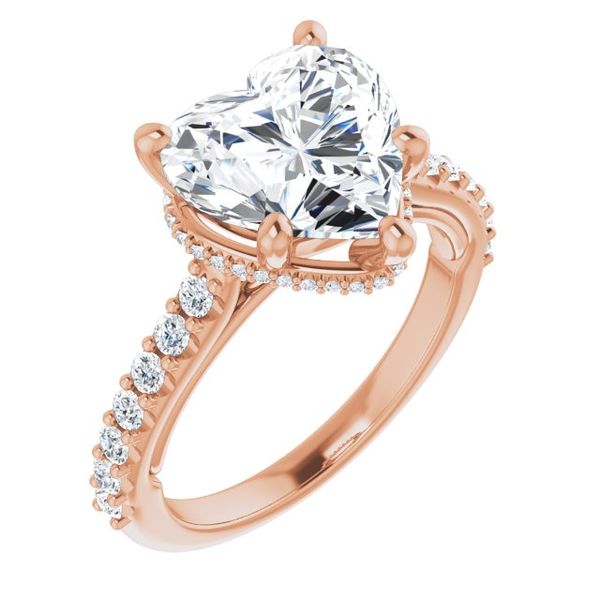 Hidden Halo-Style Engagement Ring