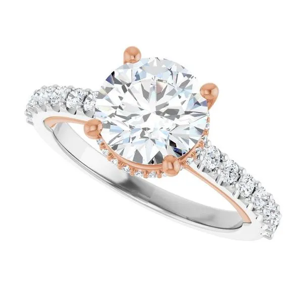 Hidden Halo-Style Engagement Ring Image 5 Clater Jewelers Louisville, KY