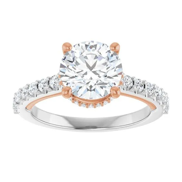 Hidden Halo-Style Engagement Ring Image 3 House of Silva Wooster, OH