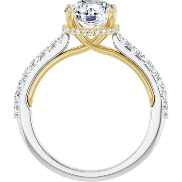 Hidden Halo-Style Engagement Ring Image 2 Rox Atlanta Jewelers Decatur, GA