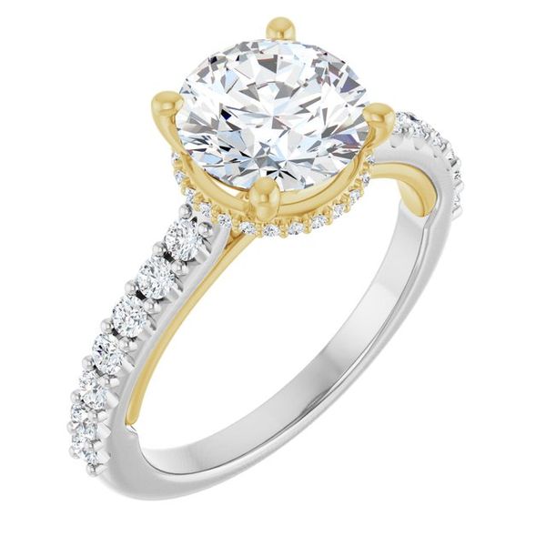 Hidden Halo-Style Engagement Ring