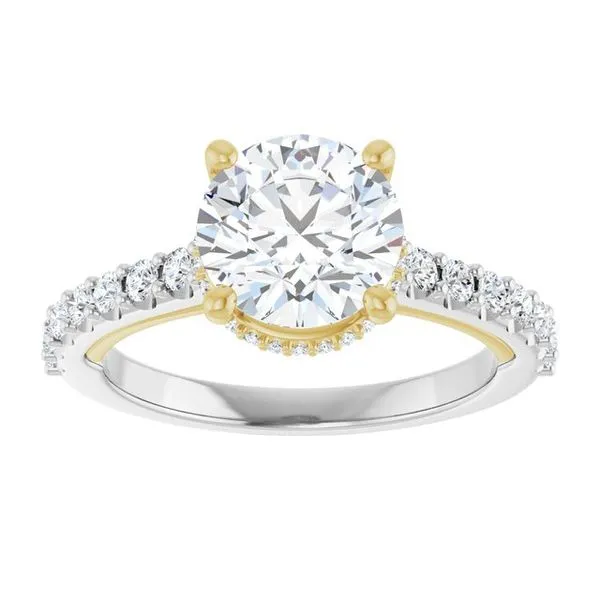 Hidden Halo-Style Engagement Ring Image 3 Arezzo Jewelers Elmwood Park, IL
