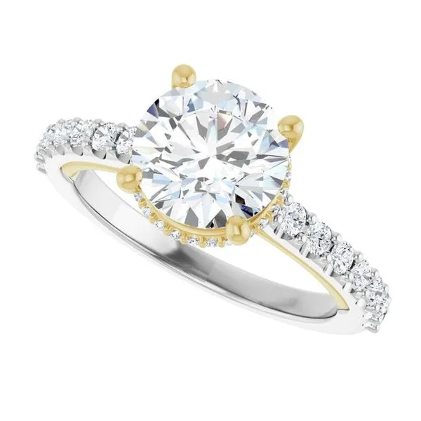Hidden Halo-Style Engagement Ring Image 5 Clater Jewelers Louisville, KY