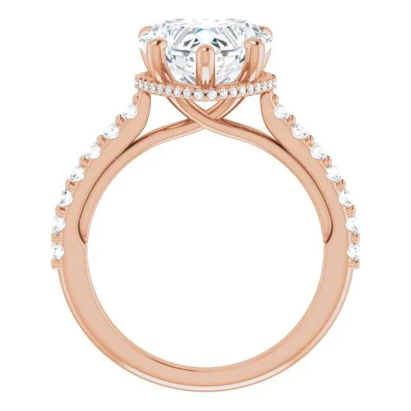 Hidden Halo-Style Engagement Ring Image 2 Clater Jewelers Louisville, KY