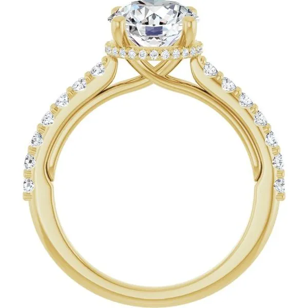 Hidden Halo-Style Engagement Ring Image 2 Clater Jewelers Louisville, KY