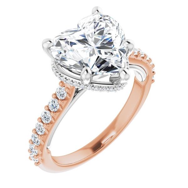 Hidden Halo-Style Engagement Ring