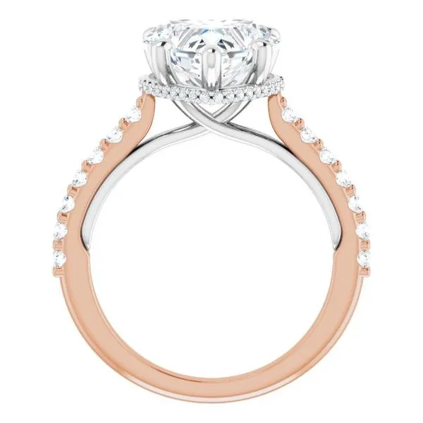 Hidden Halo-Style Engagement Ring Image 2 Clater Jewelers Louisville, KY