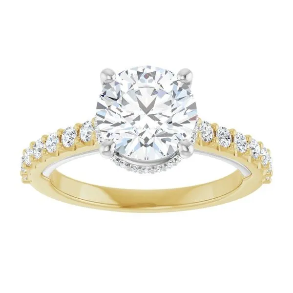 Hidden Halo-Style Engagement Ring Image 3 Rox Atlanta Jewelers Decatur, GA