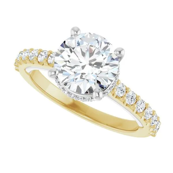 Hidden Halo-Style Engagement Ring Image 5 Raleigh Diamond Fine Jewelry Raleigh, NC