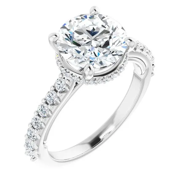 Hidden Halo-Style Engagement Ring Raleigh Diamond Fine Jewelry Raleigh, NC