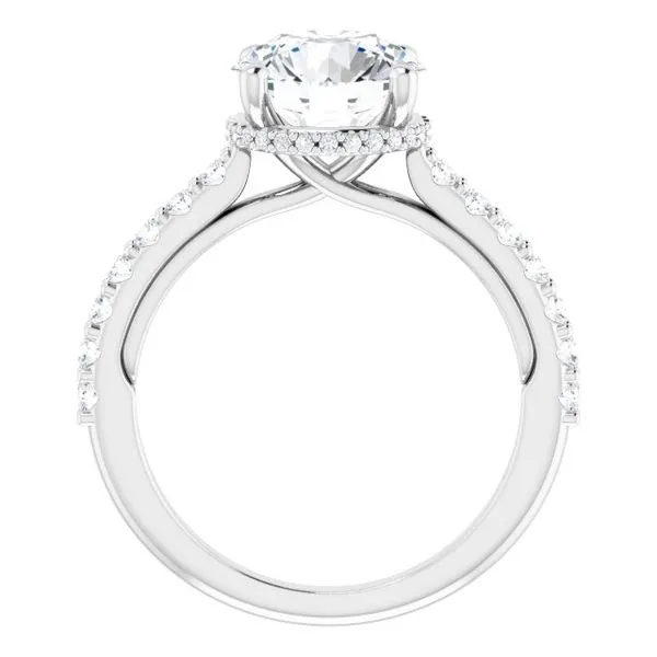 Hidden Halo-Style Engagement Ring Image 2 Raleigh Diamond Fine Jewelry Raleigh, NC