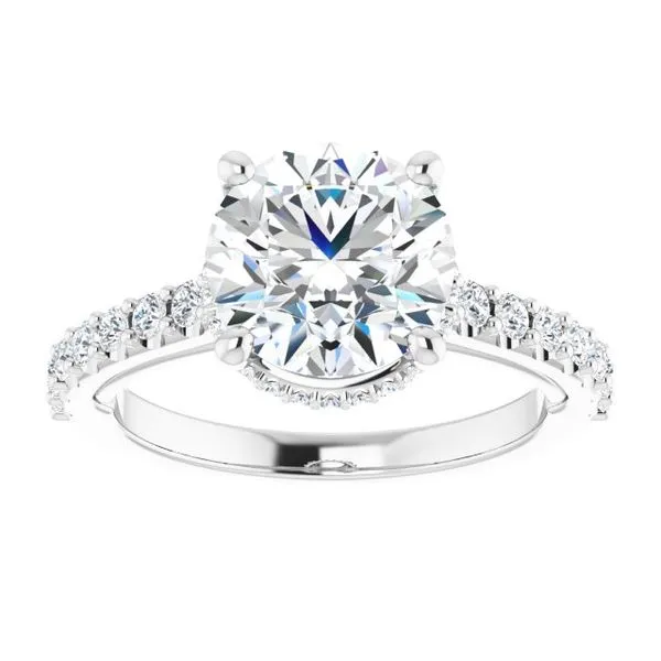 Hidden Halo-Style Engagement Ring Image 3 Raleigh Diamond Fine Jewelry Raleigh, NC