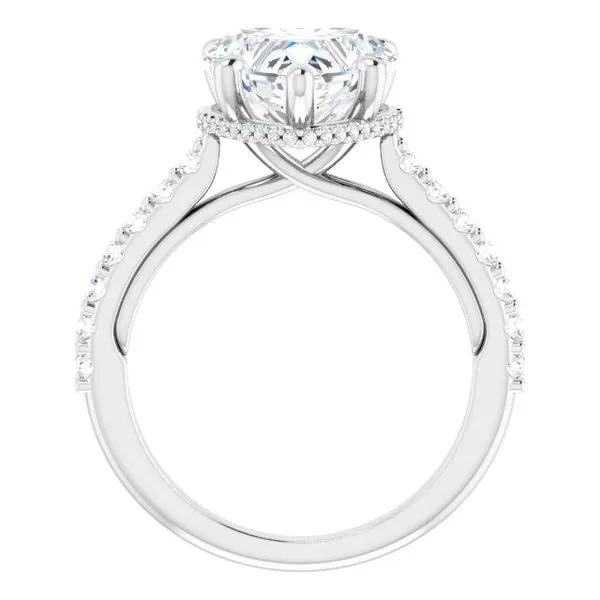 Hidden Halo-Style Engagement Ring Image 2 Raleigh Diamond Fine Jewelry Raleigh, NC